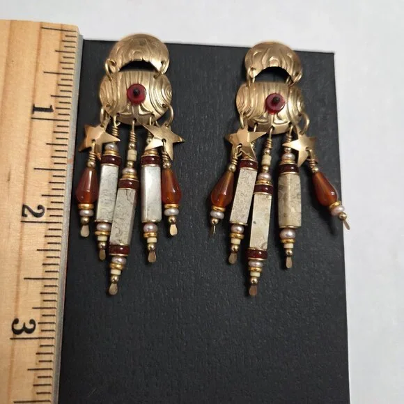 Vintage Tabra gold filled earings - Picture 2 of 3